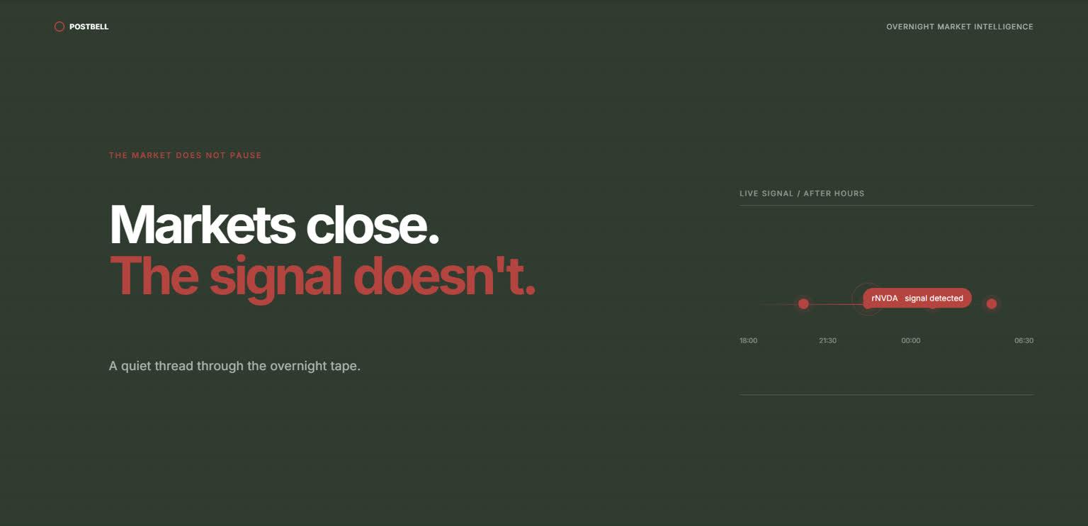 Postbell project visual